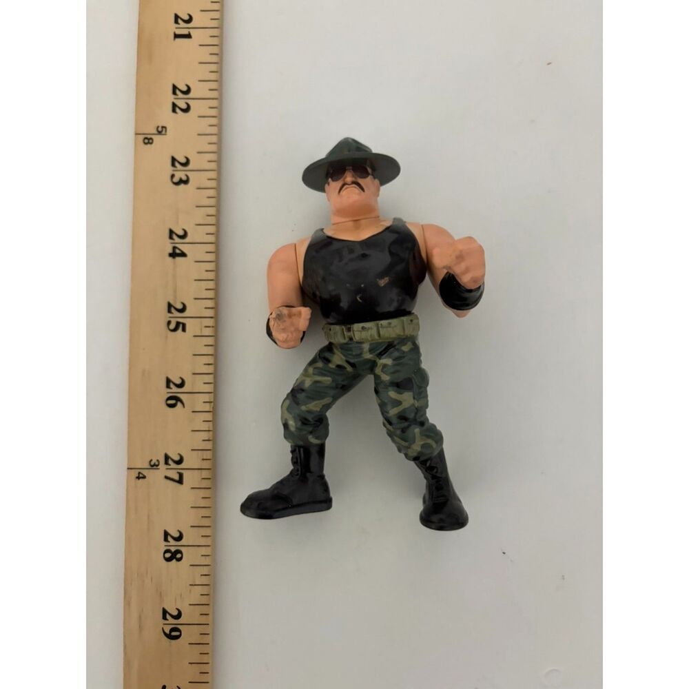 Vtg 1991 Hasbro WWF Series 3 Sgt. Slaughter action fig